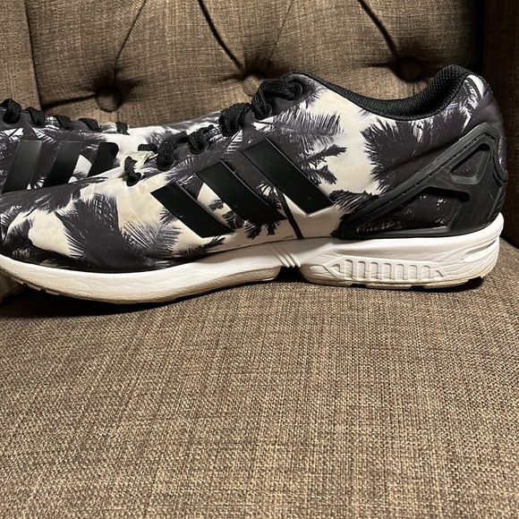 Adidas Torsion Palm Trees Men's Black and White Sneakers size 10 - Picture 7 of 11